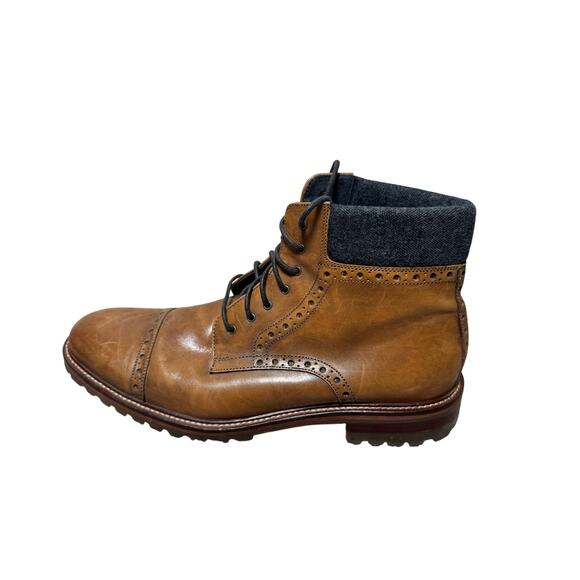Johnson & Murphy Karnes Leather Men's Boots/Shoes size 11.5; Lace up boots - Picture 1 of 12